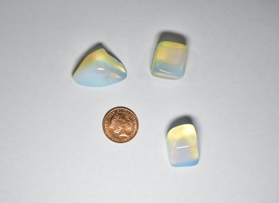 White Opal Tumblestone