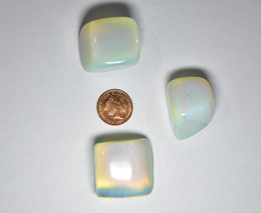 White Opal Tumblestone