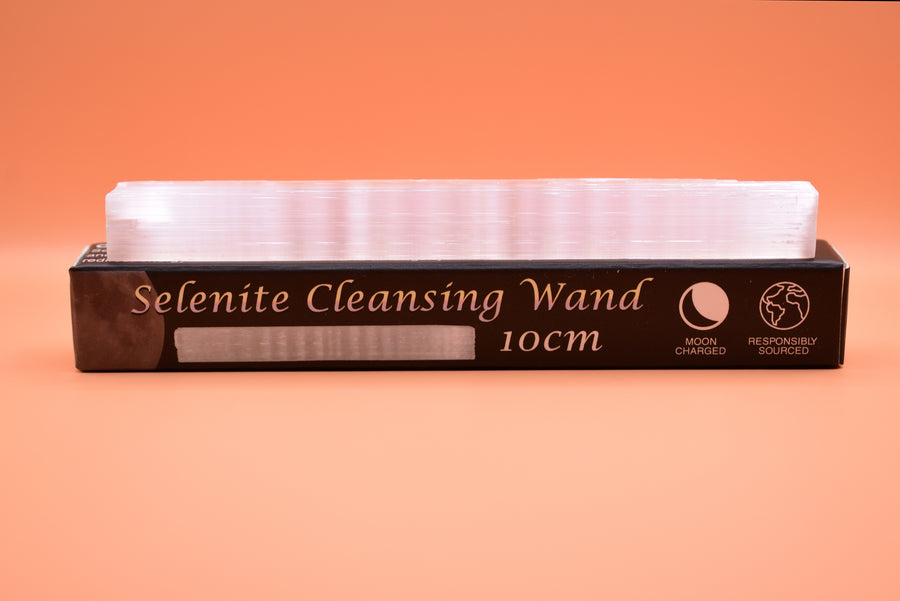Selenite Crystal Wand in Presentation Gift Box
