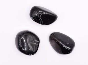 Scuffed or Scratched Obsidian Tumblestone